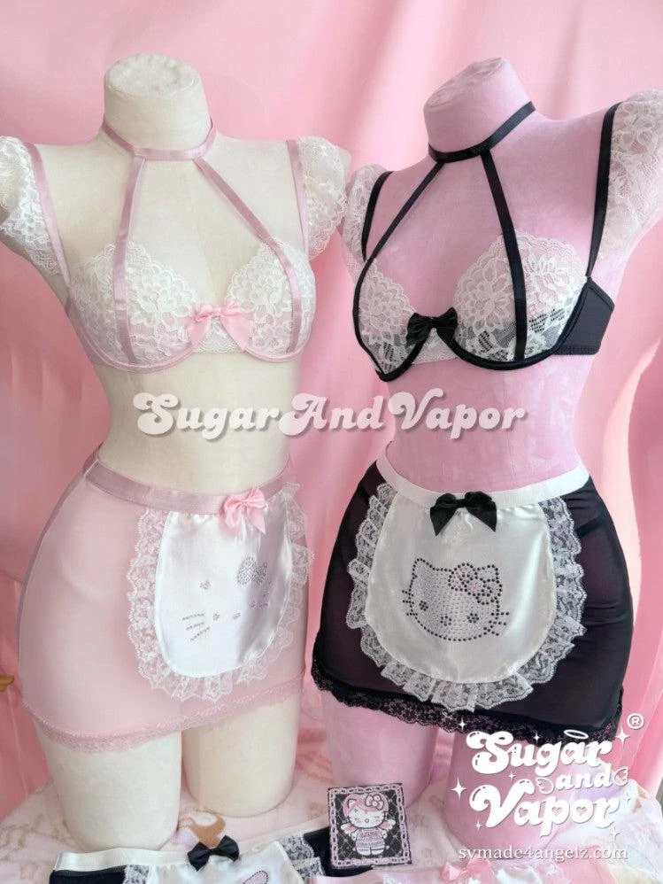Demetria Kawaii Maid Lace Lingerie Set