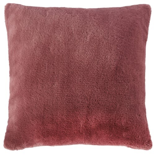 Coussin imitation fourrure vieux rose 45x45 SOHO | Maisons du Monde