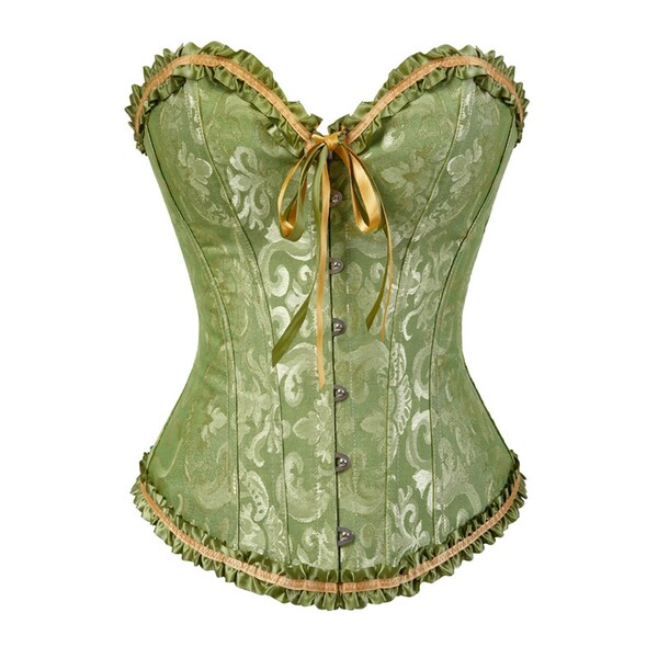 Sapubonv – corsets et bustiers modelants, lingerie, buste, grande taille, brocade, sexy, vintage, 6xl, rouge, noir, vert