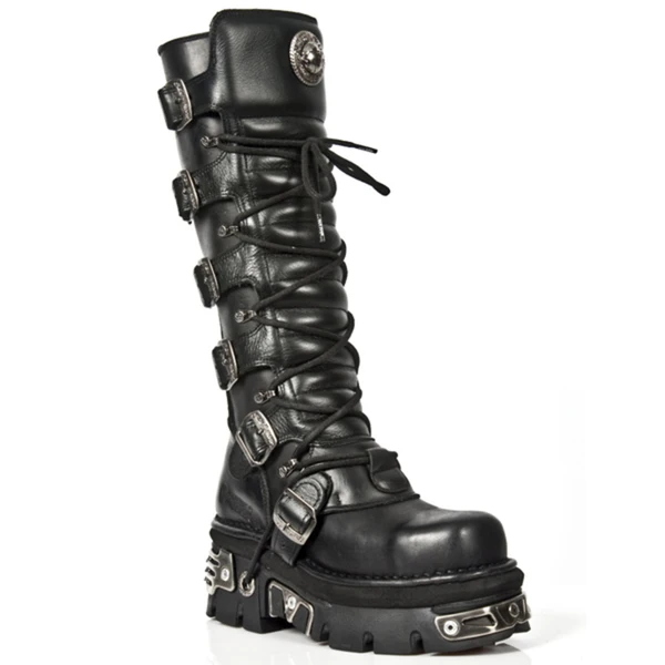 Bottes NEW ROCK - ITALIEN NOIR - M.272MT-S1  -  metalmonde.fr