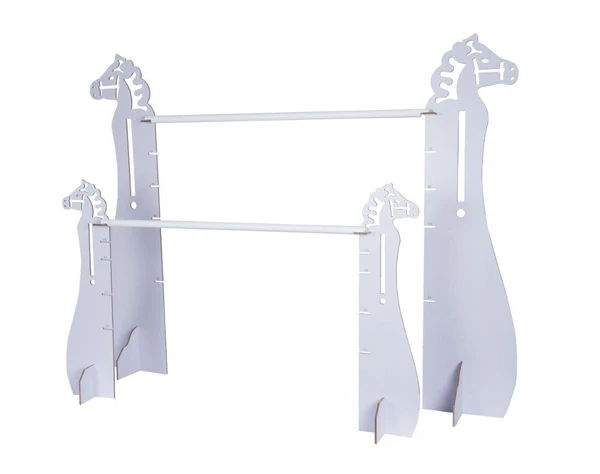 Set de saut d'obstacles pour chevaux en bois