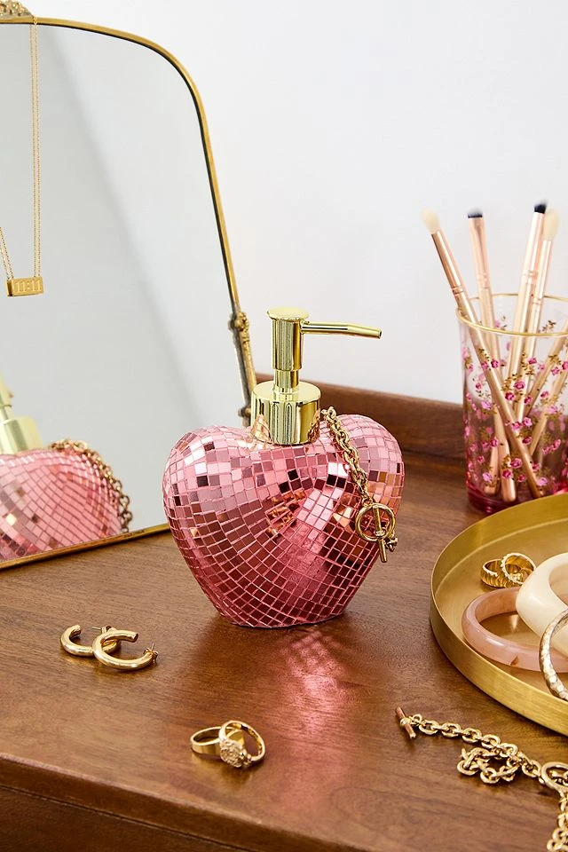 Distributeur de savon disco coeur