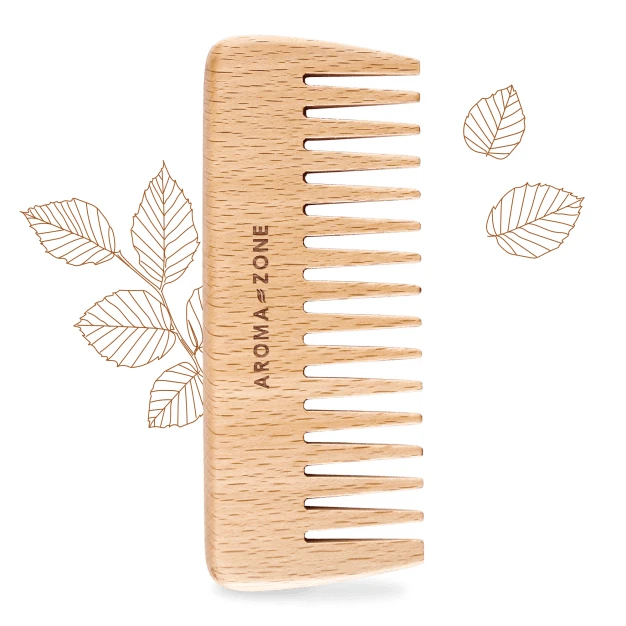 Peigne démêlant en bois de hêtre