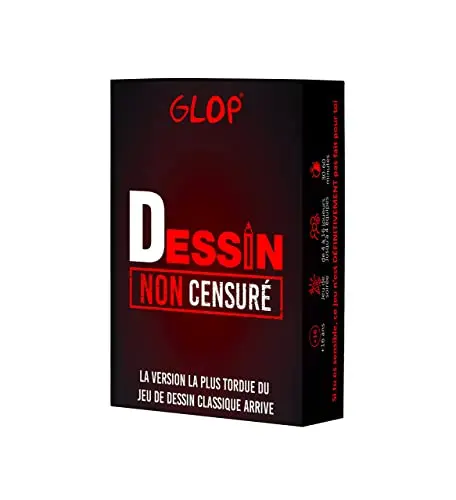 Glop Dessin - Jeux de Société Adulte - La Version la Plus Tordue du Jeu de Dessin Classique - De 2 à 4 équipes - Cadeau