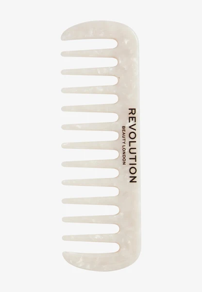 REVOLUTION HAIRCARE NATURAL CURL WIDE TOOTH COMB WHITE - Peigne - white