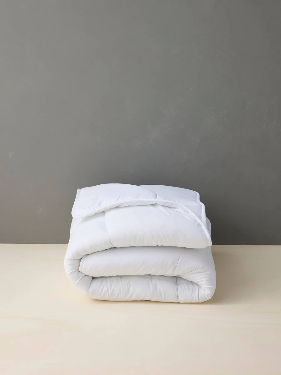 Couette microfibre anti-acariens traitée Bi-ome® blanc - Vertbaudet