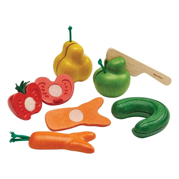 Fruits et légumes "moches" à découper Plan Toys Jouet et
