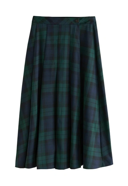 REGULAR FIT - Jupe longue - green navy