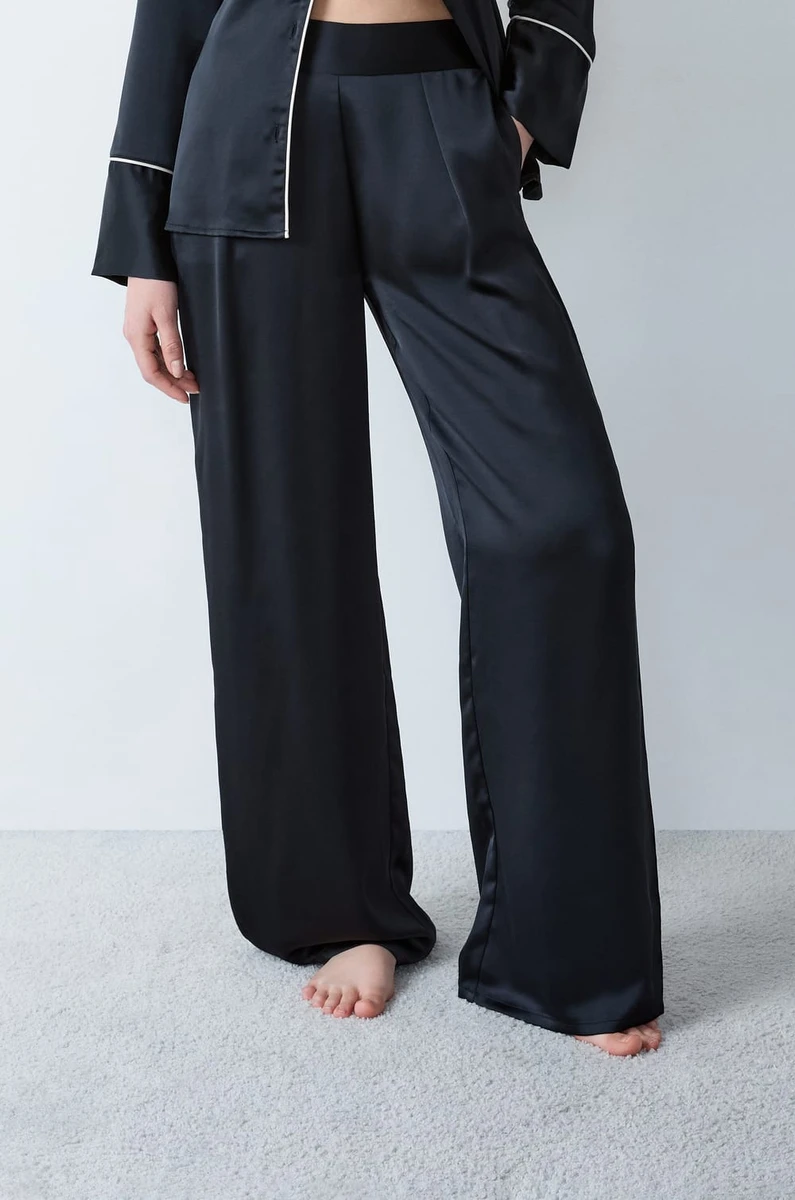 Pantalon de pyjama satiné