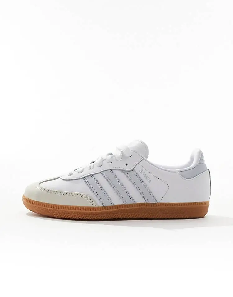 adidas Originals - Samba OG - Baskets - Blanc et bleu pastel