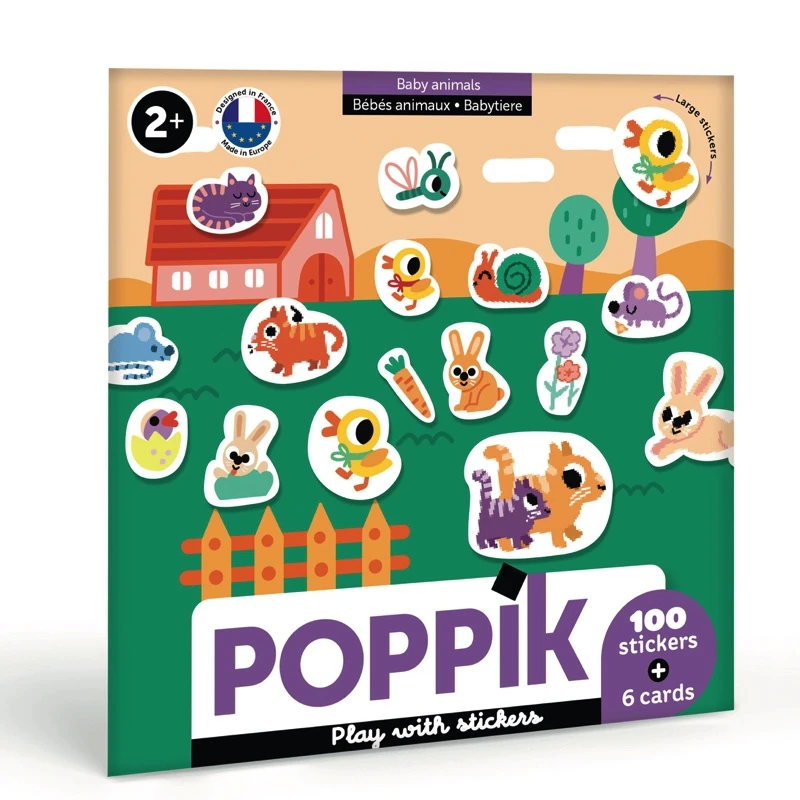 Stickers 2 ans | Activité très Facile | Poppik Stickers