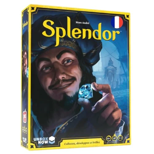 Asmodee - Splendor - Jeu de Société dès 10 Ans - Version Française - Jeu de Réflexion &amp; Statégie Famille - Devenez Un Marchand de la Renaissance - 2 à 4 Joueurs - 30 Min - Space Cowboys