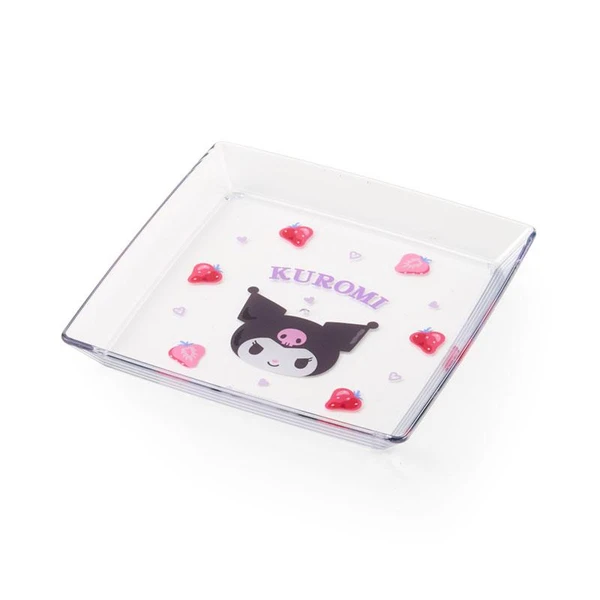 Kuromi mini Square Plate Strawberry Sanrio Japan 2025