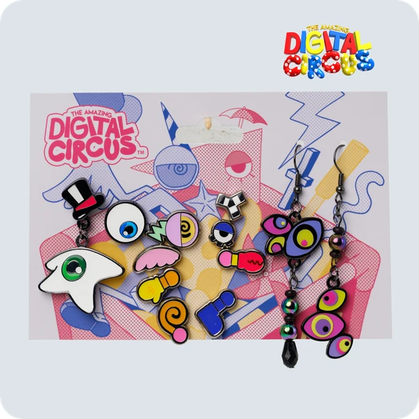 Digital Circus Earring Set