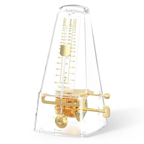 Métronome Mécanique Transparent TERENCE  Seiko Métronome Mécanique pour Piano, Guitare, Guzheng, Violon, Batterie, Pipa Machine rythmique universelle pour la musique