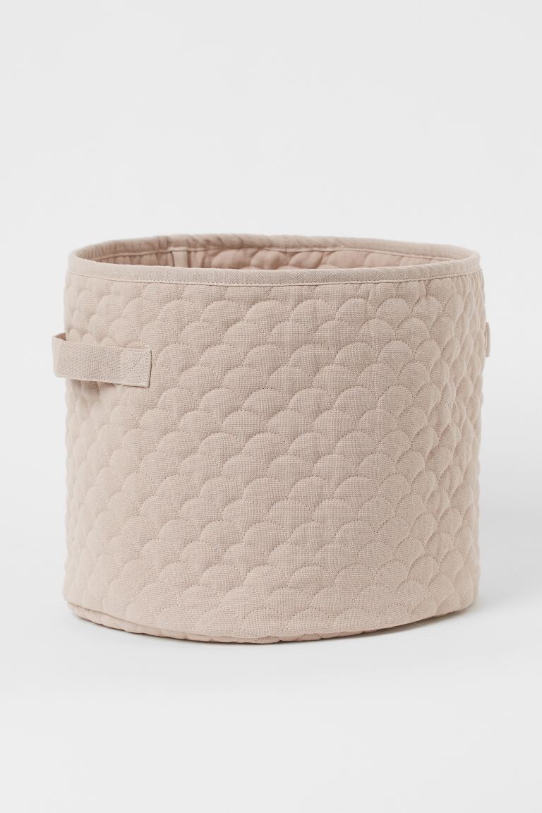Panier de rangement matelassé en coton