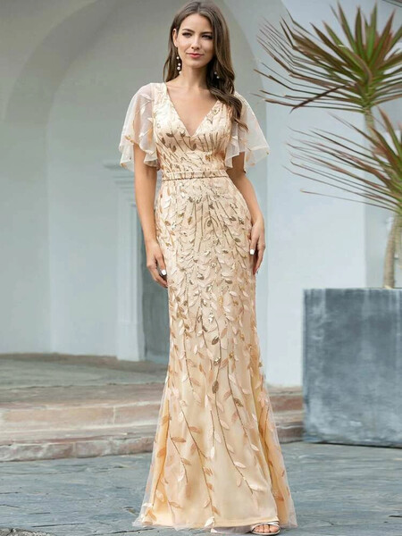 Robe de bal à sequins