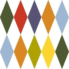 autumncolors all fall large harlequin Fabric | Spoonflower