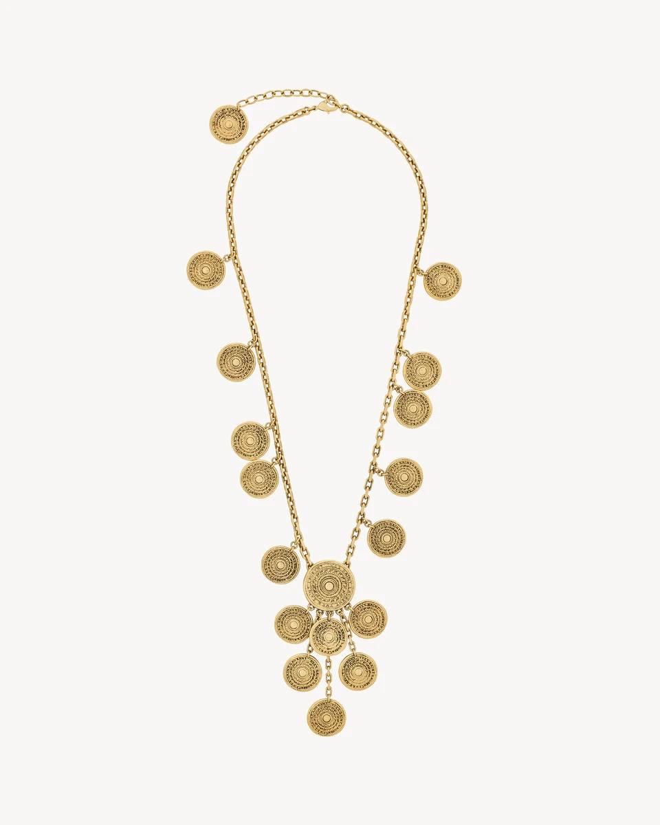 YVES SAINT LAURENT charm necklace in metal | Saint Laurent | YSL.com