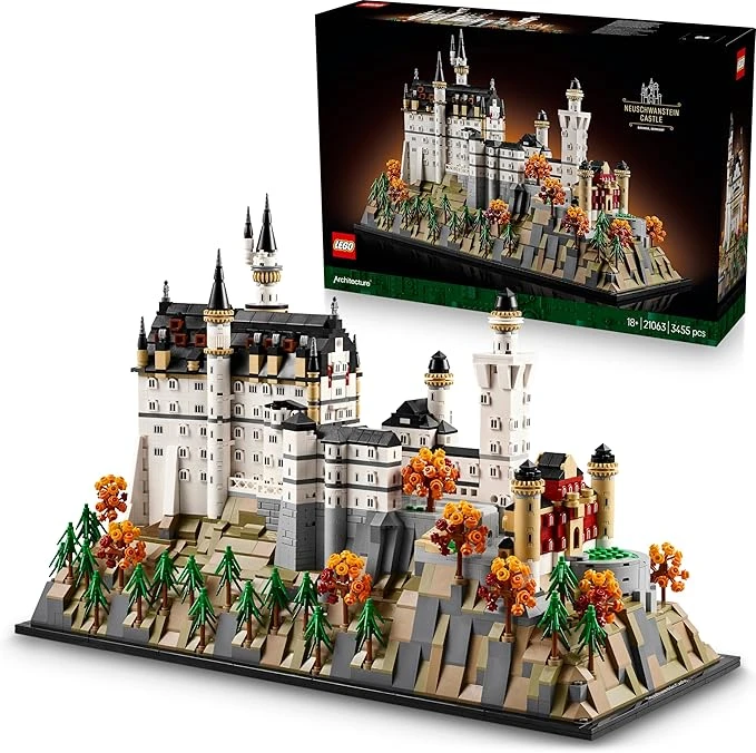 Lego Château de Neuschwanstein 21063 – Château de Neuschwanstein Lego Architecture Set avec carrelage imprimé, août 2025
