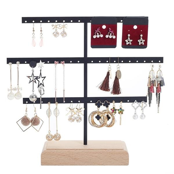 Porte Boucles D'Oreilles Design à 3 Etages
