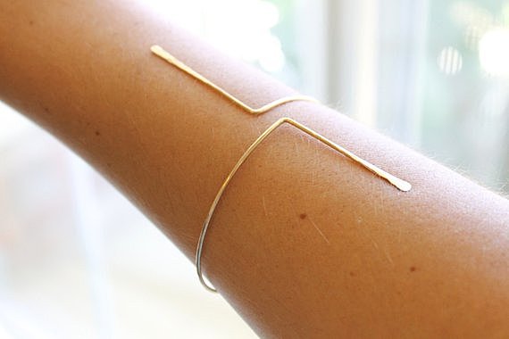 Bracelet avant ouvert - rose gold filed