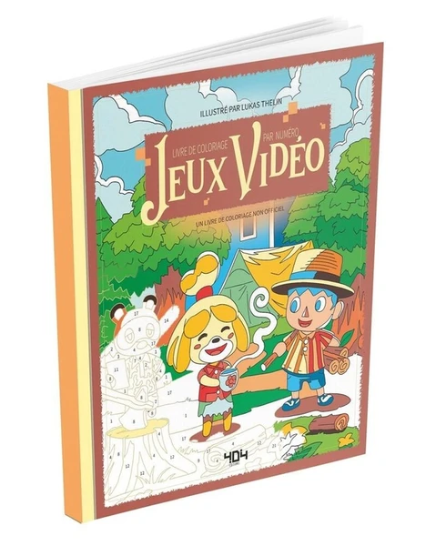 Jeux vidéo : Un livre de coloriage non officiel par numéro