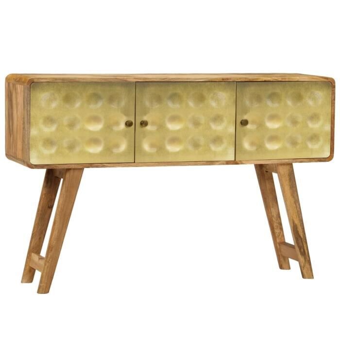XIA Buffet Bois de manguier massif 120x30x80 cm