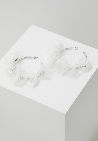 FLOWER HOOP - Boucles d'oreilles - white
