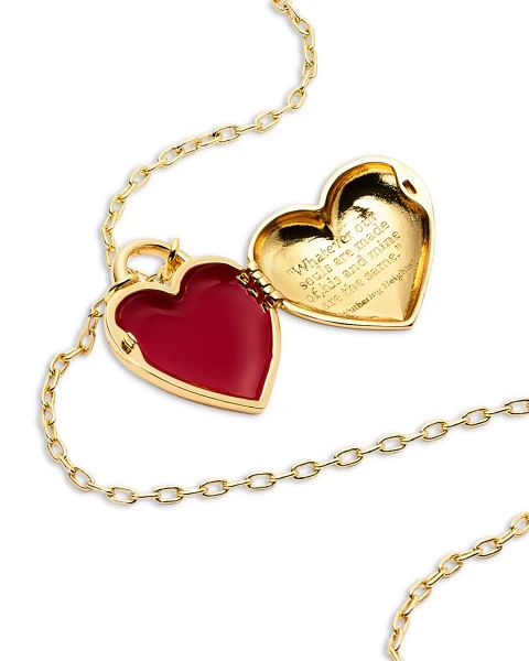 Heart Locket Pendant Necklace