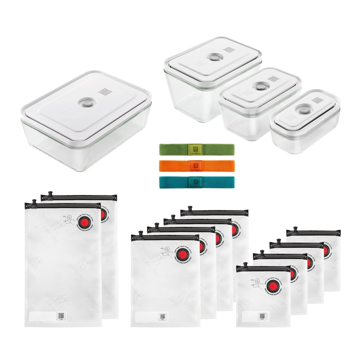 ZWILLING Set d'accessoires sous vide, verre