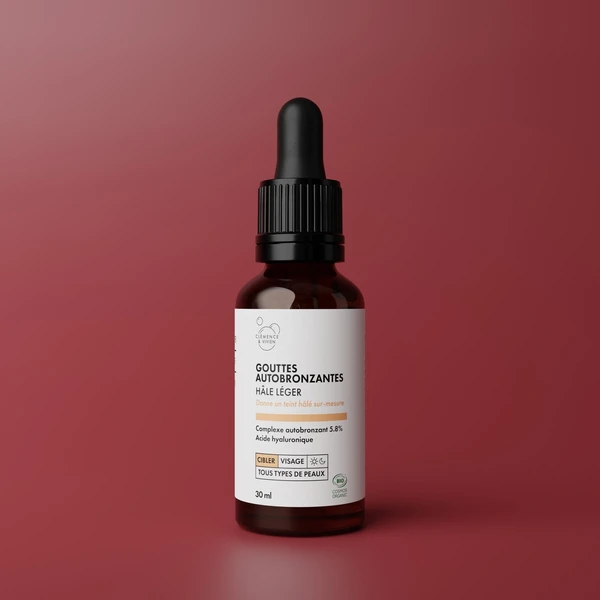 Gouttes autobronzantes hâle léger