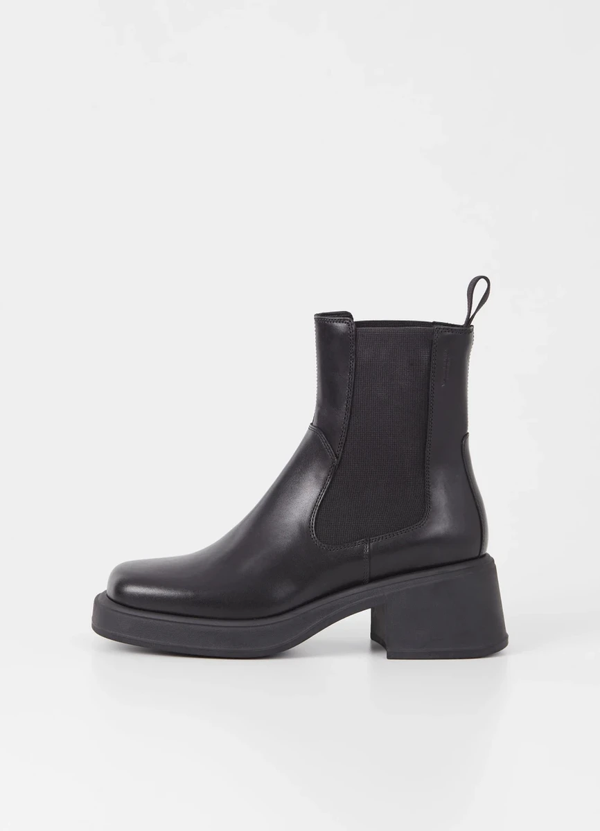 Bottines chelsea en cuir certifié | noir "dorah black" Vagabond