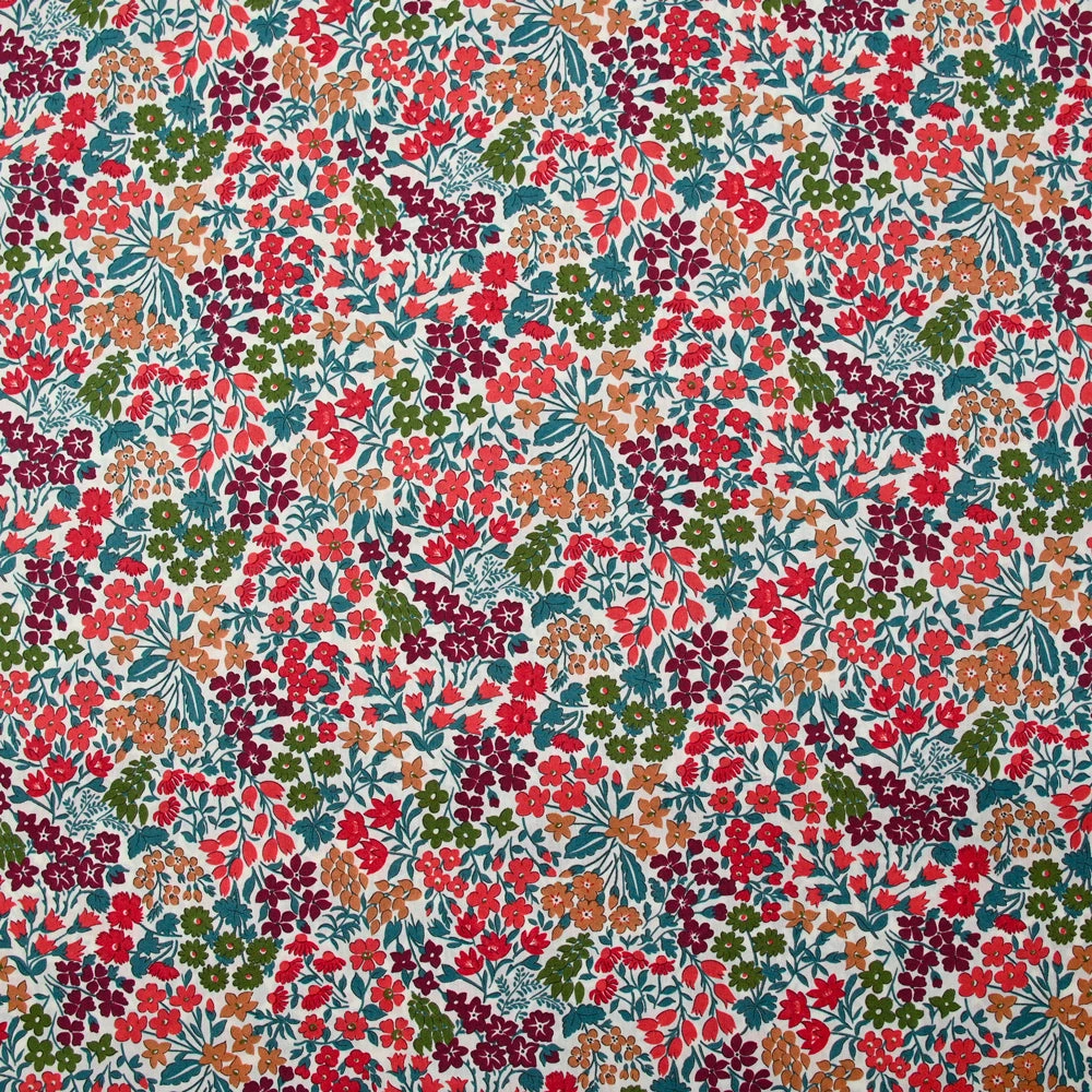 Coton liberty ® Sweet May lie de vin au mètre