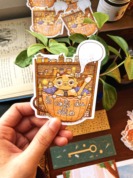 Sticker "Le café du coin"