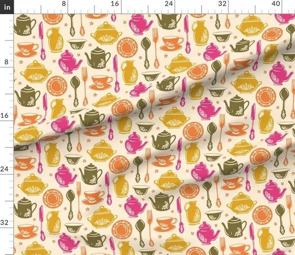 Fabric in Vintage Porcelain Charm-Medium