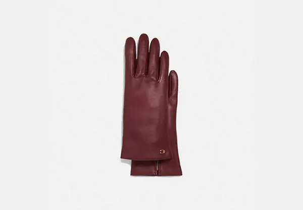 Sculpted Signature Leather Tech Gloves
