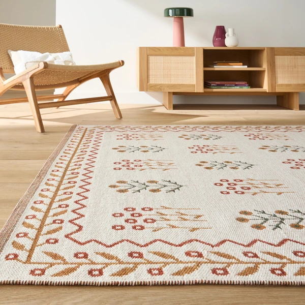 Tapis en laine tissé plat, Justin