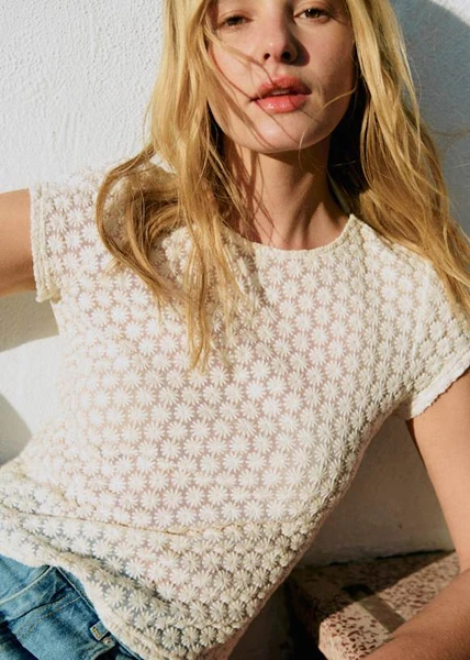 Top Toby - Dentelle Creme Clair
