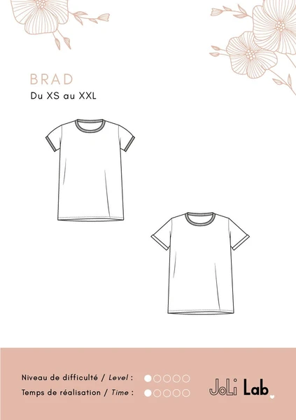 T-shirt Brad - Patron Couture PDF ou Pochette
