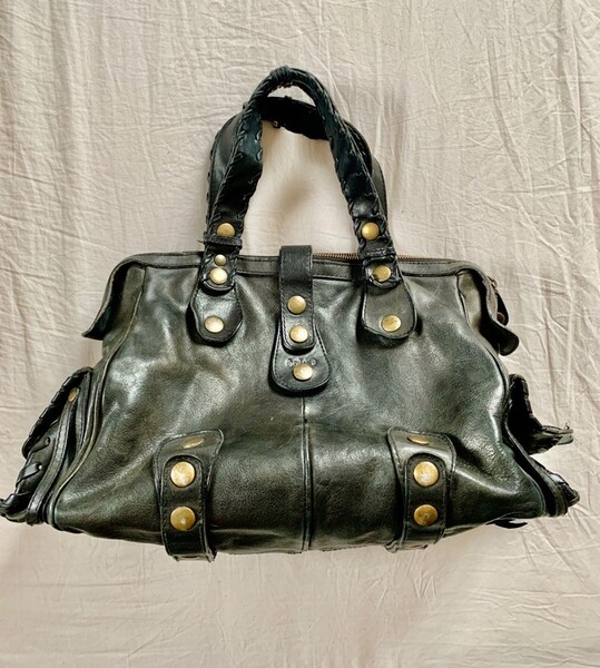 Vintage Chloé Silverado Handbag - Black