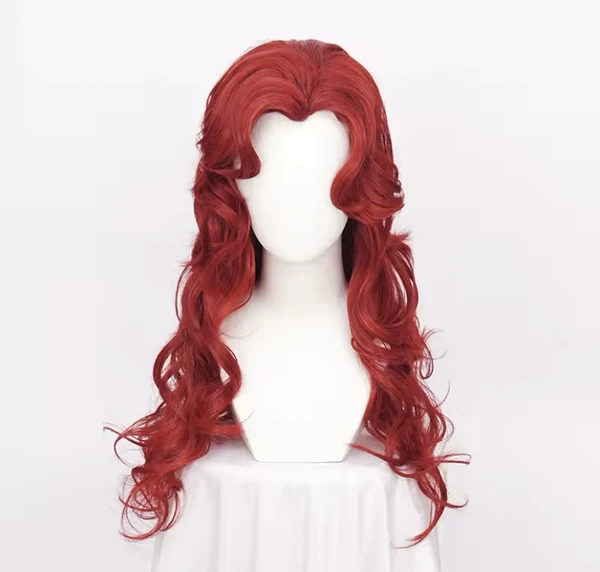 Perruques de Cosplay Poison Ivy 70cm, perruque synthétique longue ondulée rouge foncé résistante à la chaleur + bonnet de perruque - AliExpress 200165144