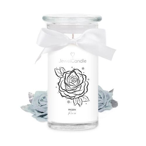 Bougie à la rose avec bijou surprise Frozen Rose | JewelCandle