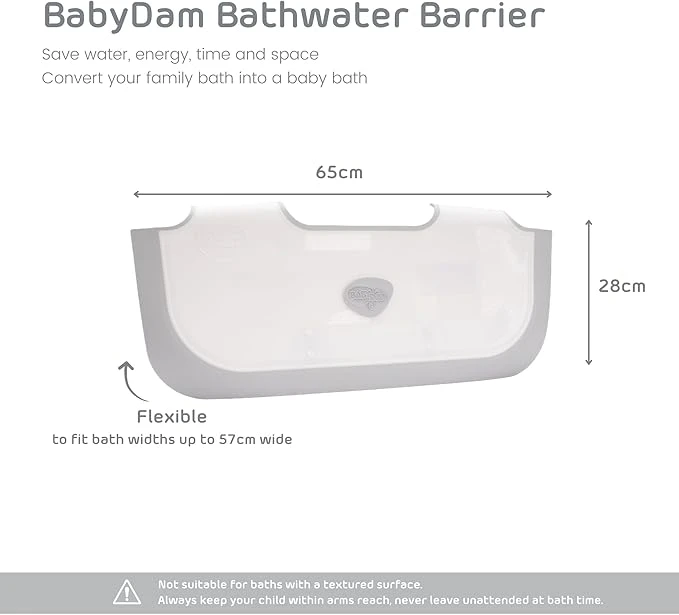 Réducteur de baignoire Blanc et gris