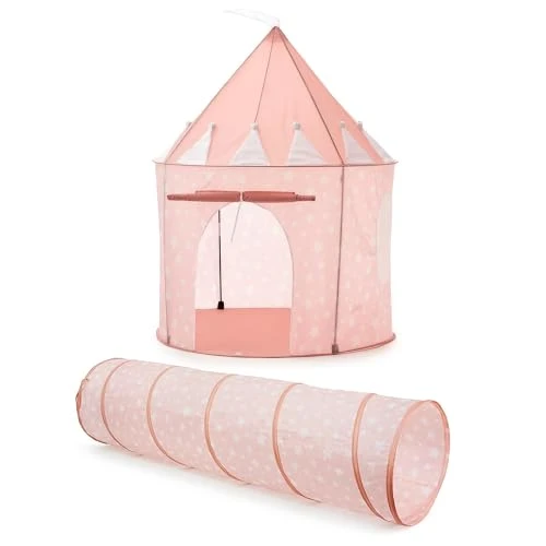 RELSY Tentes pop up rose tendre et tunnel pour enfants | Tente de jeu et tunnel pour les tout-petits jeux et aventures