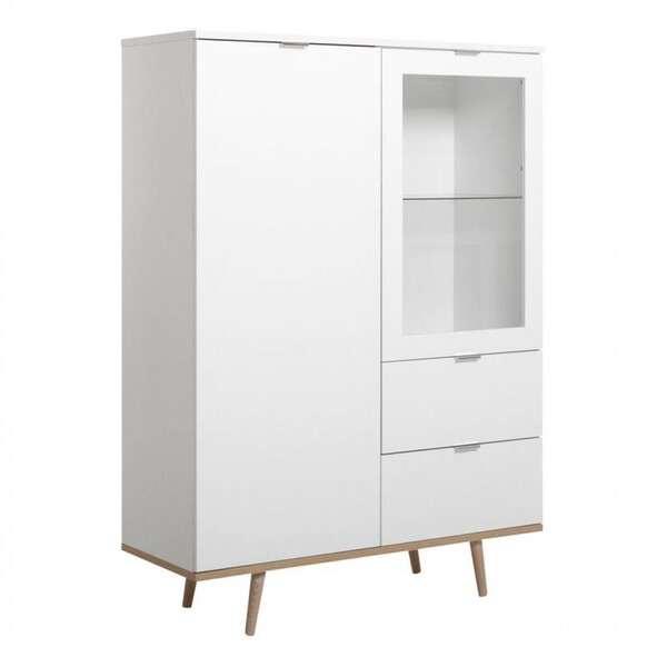 But - Buffet haut scandinave LEKNES Blanc