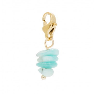 Charm pierres (amazonite), Siloé Paris - Bijoux Fantaisie Créateurs