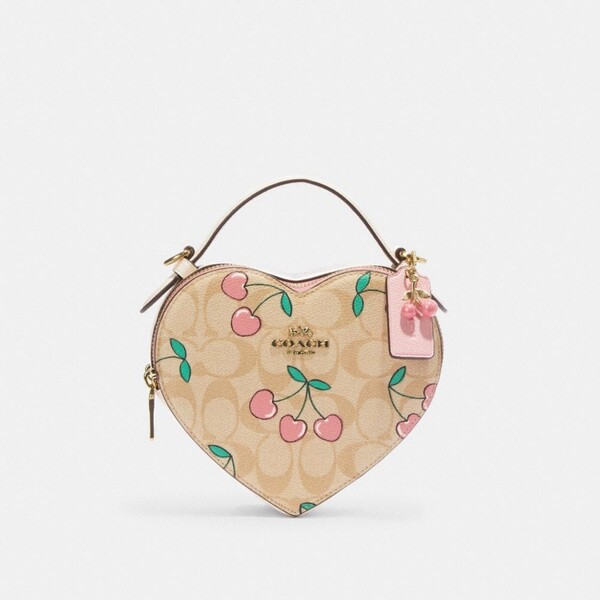 Sac Bandoulière Heart En Toile Exclusive Avec Imprimé Cœur Cerise
