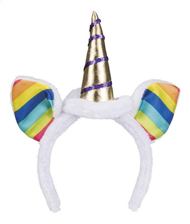 Serre-tête licorne arc-en-ciel