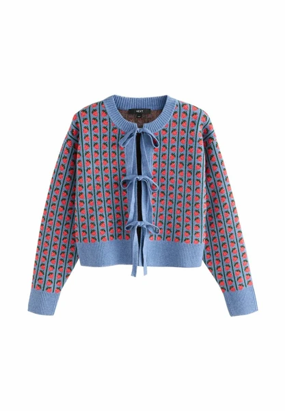 SUPERSOFT TIE FRONT - Gilet - blue strawberry